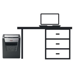 Niszczarka Rexel Momentum X415, konfetti, P-4, 15 kart., 23l, czarna