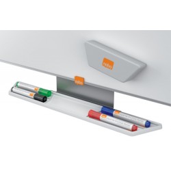 Gąbka do tablicy NOBO, magnetyczna, z wymiennym wkładem, biała