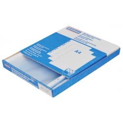 Koszulki na dokumenty DONAU, PP, A4, krystal, 45mikr., 100szt., w pudełku