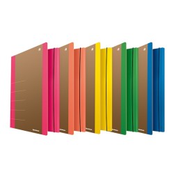 Teczka z gumką DONAU Life, Karton, A4, 500gsm, 3-skrz., zielony