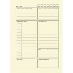 Notatnik DONAU Life, organizer, 165x230mm, 80 kart., żółty